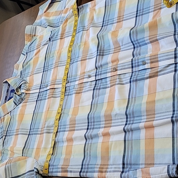 TwentyX Wrangler Mens Short Sleeve plaid Shirt Size XXL 100% cotton Spring Rodeo - Picture 9 of 11